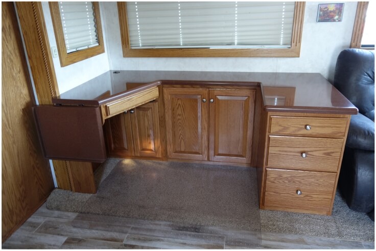 Custom built desk